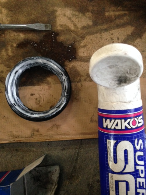 オフロード車 モタード フロントフォークオーバーホール